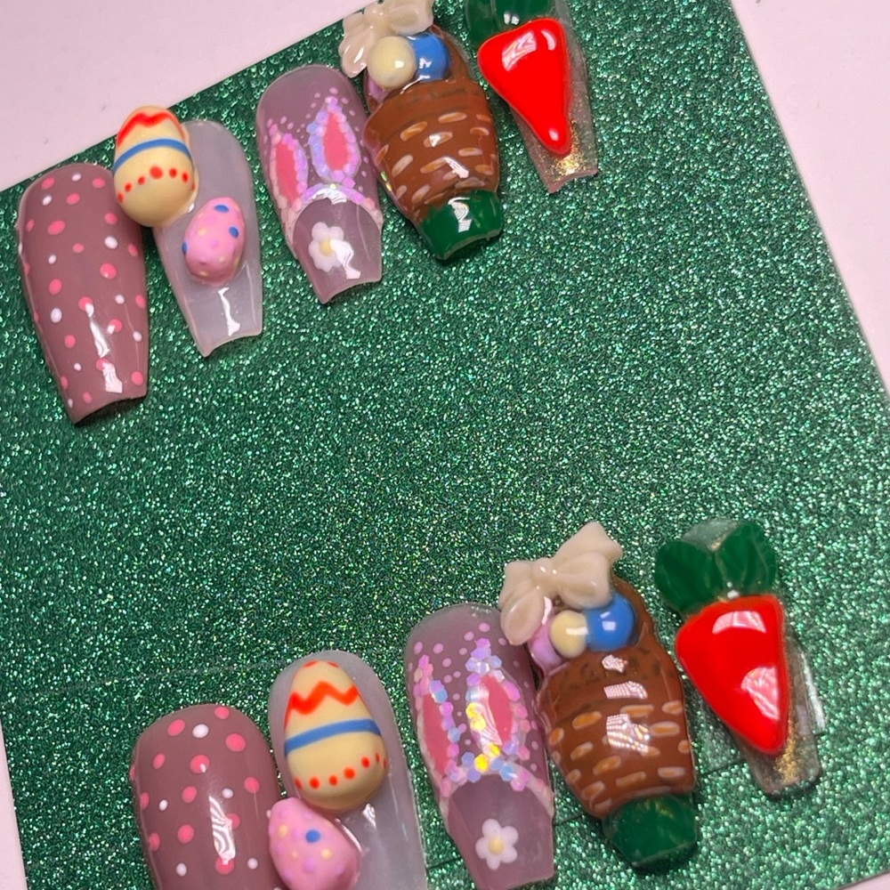 Easter Press-On Nail Set - Multi-Designs - Picture 10 of 11